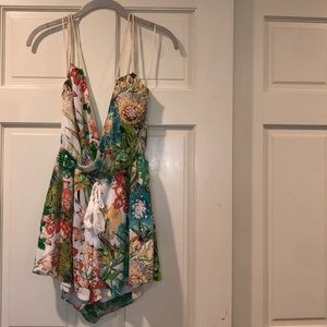 Floral romper - size small